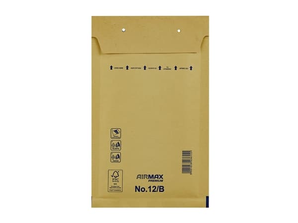 Boblepose Airmax 140x225mm brun No. 12/B indv. 120x215mm 200stk/pak