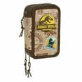 Miniatyrbillede 1 af 5: Triple Pencil Case Jurassic World 12,5 x 19,5 x 5,5 cm 37 Pieces