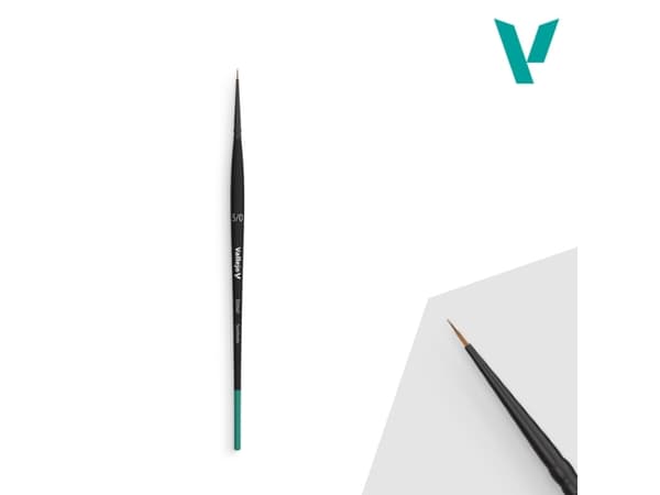 Vallejo B02050, Single brush, Round brush, Synthetic
