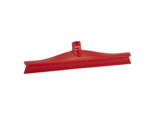 Gulvskraber, Vikan, 40x8x9cm, rød, TPE gummi/PP, 40 cm, med enkeltblad