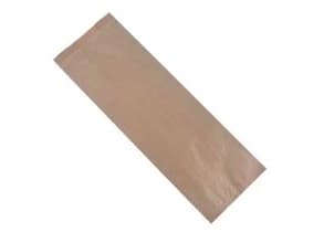 Rough Bread Bag Ribbed Large Rektangulär L160/(2x40)xW450+20mm Papper 50gr Brun,1000 st/crt