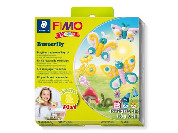 Fimo Kids F&P.Sommerfugl - (5 stk.)