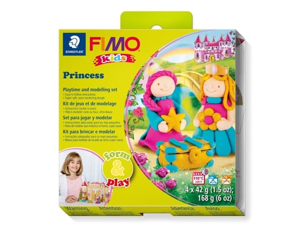 Fimo Kids F&P. Prinsesse - (5 stk.)
