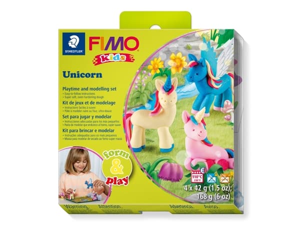 Fimo Kids F&P.Enhjørning - (5 stk.)