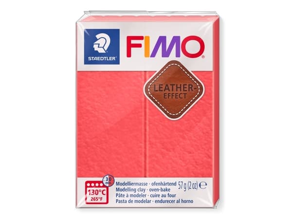 Fimo Leather 57 Gram. Melon - (5 stk.)