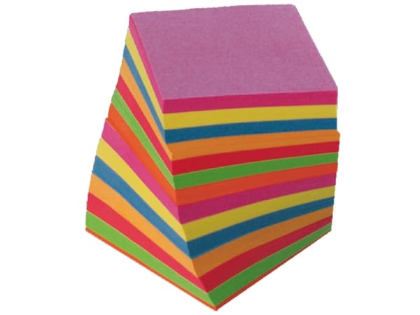 Kubus Refill 9x9cm Limet Farvet - (12 stk.)