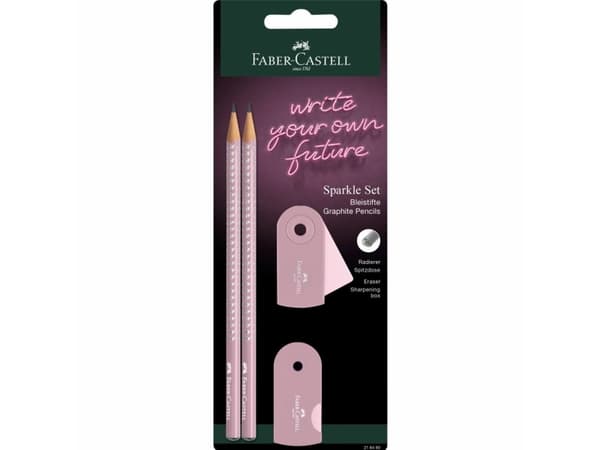 Faber-Castell 218480, Flerfarget, Rosa, Triangulær, Blister, 2 stykker, Tyskland, PVC