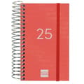 Miniatyrbild 1 av 7: Diary Finocam YEAR Red Mini 7,9 x 12,7 cm 2025