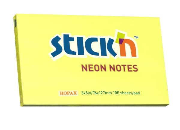 Neon Block 76x127 100 ark Gul - (12 st.)