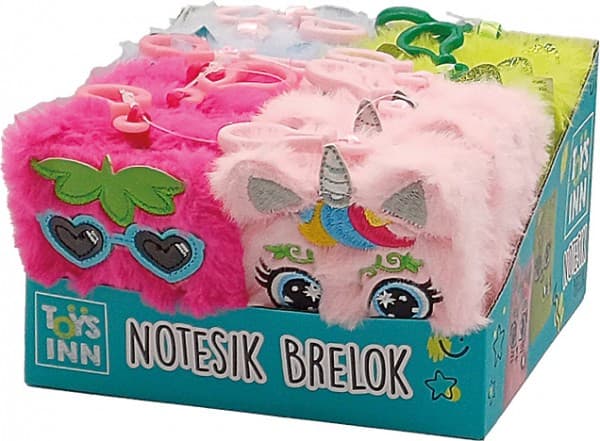Notebook Fluffy nøkkelring 8547 STNUX p12, blandingspris for 1 stk |