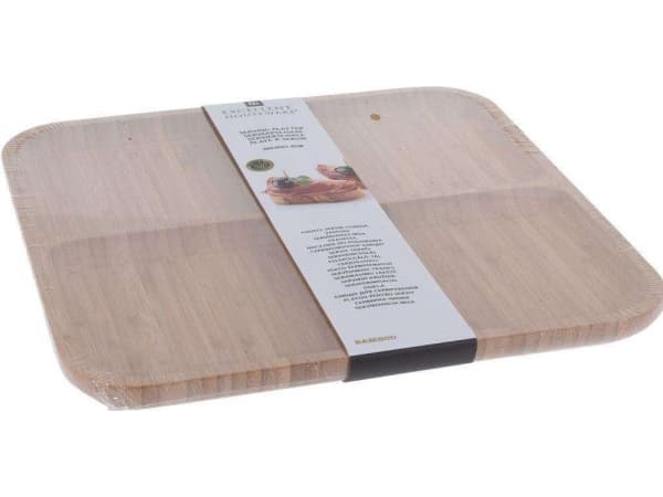 Excellent Houseware Treplate BAMBOO delt firkantet brettplate 30x30 cm