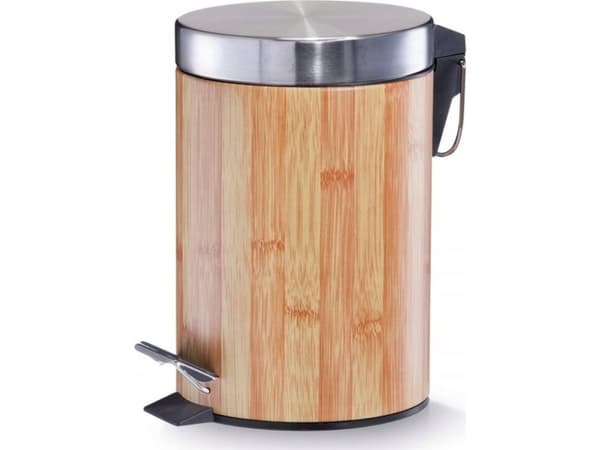 Zeller skittentøyskurv BAMBUS baderomskurv, avfallsbeholder - 3 l, ZELLER