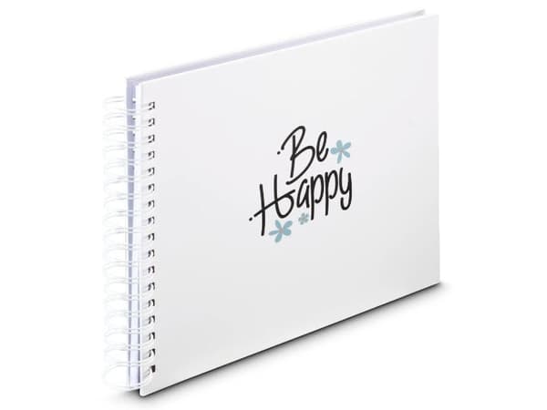 Hama Spiral Album Good Things 28x24 cm 50 valkoista sivua Happy - Toimistotarvikkeet (00007717)