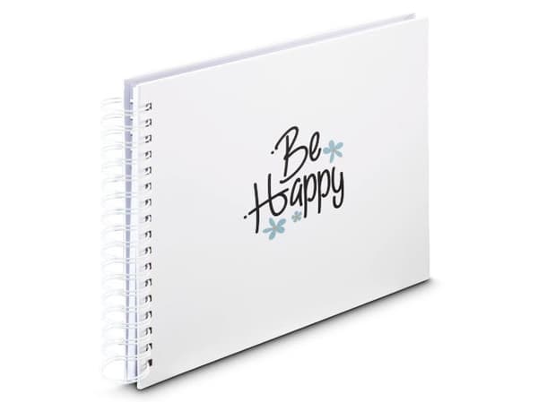 Hama Spiral Album Good Things 28x24 cm 50 valkoista sivua Happy - Toimistotarvikkeet (00007717)