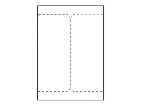 Capture - Permanet adhesiv - hvit - 105 x 220 mm 1000 etikett(er) (500 ark x 2) forsendelsesetiketter