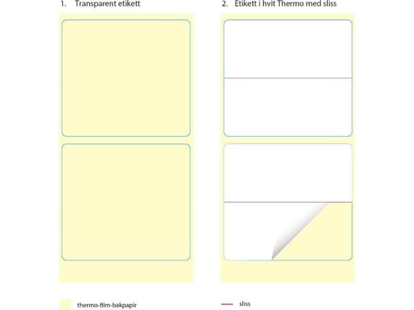 Capture - Permanet adhesiv - toppbelagt - hvit - 55 x 25 mm 25000 etikett(er) (25 rull(er) x 1000) flerlags etiketter