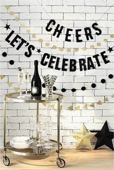 Party Deco Juldekoration - pappersstjärna i guld, 6 st universal