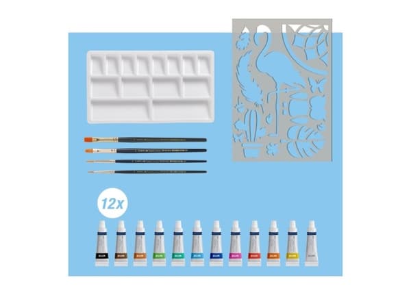 Faber-Castell Creative Studio Watercolour Painting Set, Målning, Målarpensel, Multi, Adult/Child, 18 styck
