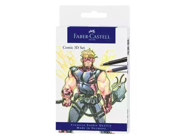 Faber-Castell 267191, Grafitpenna, Svart, Blå, Vit, 0,3 mm, Kartong, 11 styck