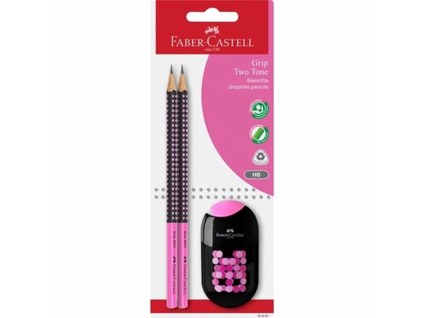 Faber-Castell 183587, HB, Blandade färger, Konst, Grafisk teckning, Hobby, Kontor, Skola, Technical drawing, Blåsa, 2 styck