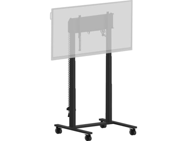 Iiyama MD-CAR2031-B1 - Vagn - motoriserad dubbel kolumn - för platt panel - med kollisionsskydd - svart - skärmstorlek: 55"-105" - monteringsgränssni