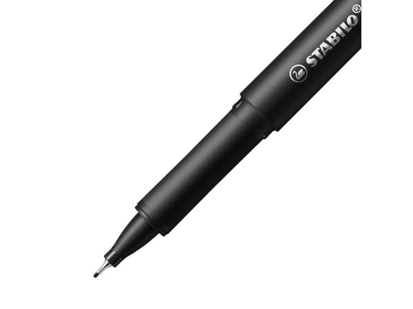 STABILO dr!ver, Svart, Blå, Grön, Röd, Fin, Svart, Vattenbaserat bläck, 0,4 mm, Metall