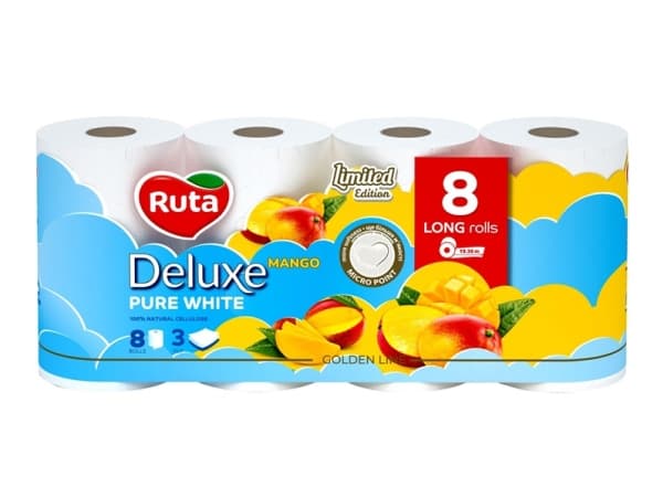 Ruta Toilet Paper Deluxe Mango 8Pcs 3 Layers