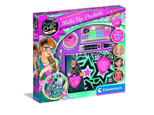 Clementoni Crazy Chic 18697, Sminkset för barn, 6 År, Multifärg
