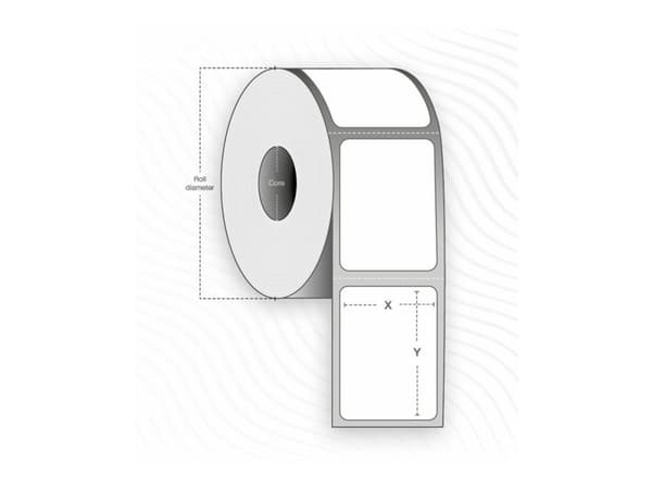 Capture - Permanet adhesiv - belagt - perforert - hvit - 31 x 22 mm 33360 etikett(er) (12 rull(er) x 2780) merkelapper (alternativ for: Zebra 3007208