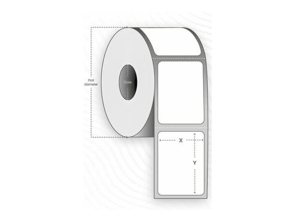Capture - Permanet adhesiv - ubelagt - perforert - hvit - A5 (148 x 210 mm) 3160 etikett(er) (4 rull(er) x 790) merkelapper (alternativ for: Zebra 30