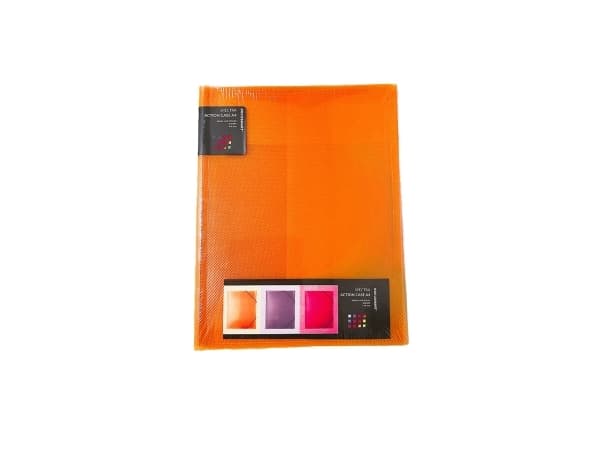 Docusmart Rubberband Folder A4 3 Pack Assorted Orange
