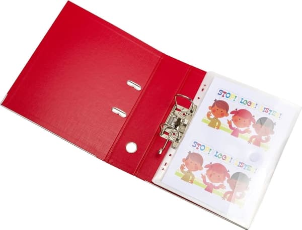 Konvolutmappe med Huller 12xA4 Transparent