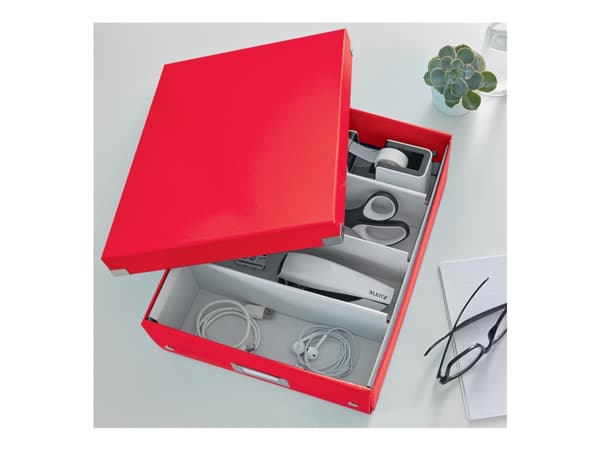 Organisaatiolaatikko Leitz Click & Store WOW Medium Red