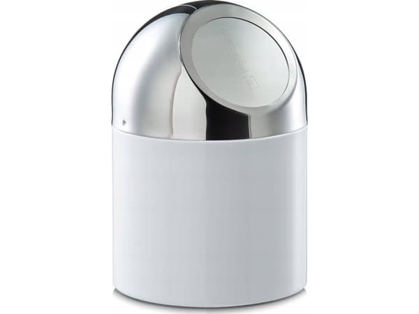 Zeller bord søppelbøtte - 1,2 l - hvit (27203)