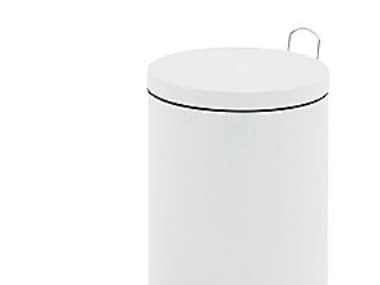 Pedalspand EKO hvid 3L - Stålspand med plast inderspand, 26x17cm, ekskl. spandeposer