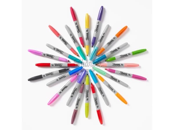 Sharpie 2198891, 34 styck, Svart, Grön, Orange, Rosa, Lila, Röd, Gul, Fin spets, Svart, Orange, Rosa, Grön, Lila, Gul, Röd, Glam, 1 mm