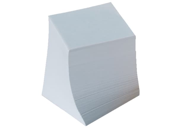 Kuutiotäyte 9x9cm liimattu valkoinen - (12 kpl)