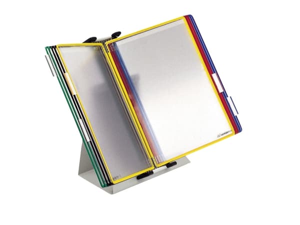 Tarifold Bord Display A4 10 Lommer Assorterede Farver