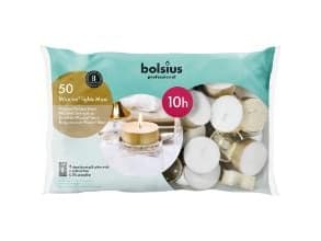 Värmeljus stort Ø6cm Brinntid 10 timmar Guld 50 st,50 st/pk