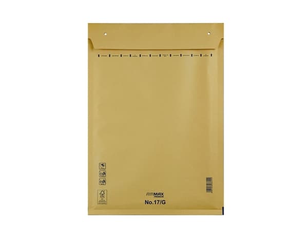 Bubble envelope, Boblekuvert, 17/G, 260 x 350 mm indre dim: 340 x 230 mm, Kort side åben peel&seel,