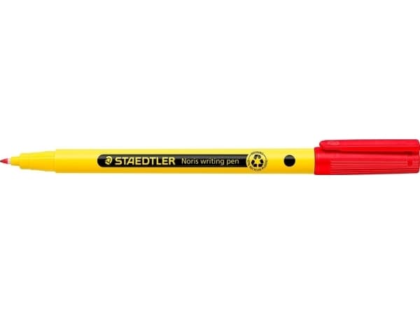 Staedtler Noris, Rød, Rød, Gult, Polypropylen (PP), Resirkulert plast, Rund, 0,6 mm