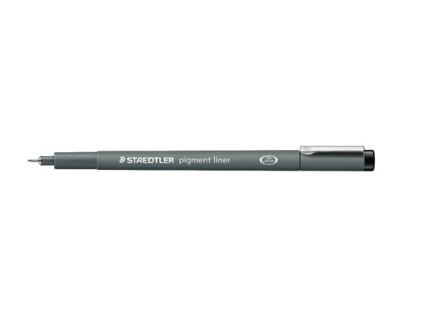 STAEDTLER - Fineliner - permanentti - musta - pigmenttimuste - 0,4 mm