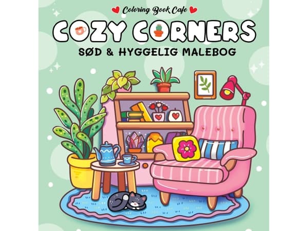 Malebog: Cozy Corners - Cozy Coloring | Coloring Book Cafe
