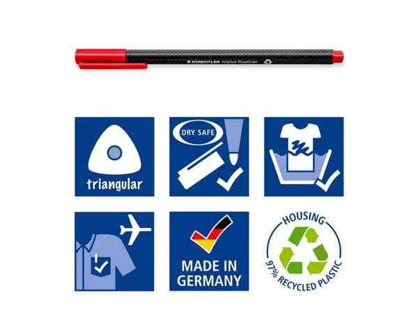 STAEDTLER Fineliner triplus rPP 12STück (334 C12)