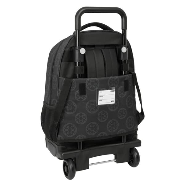 School Rucksack with Wheels Star Wars Rebellion Black 33 x 45 x 22 cm