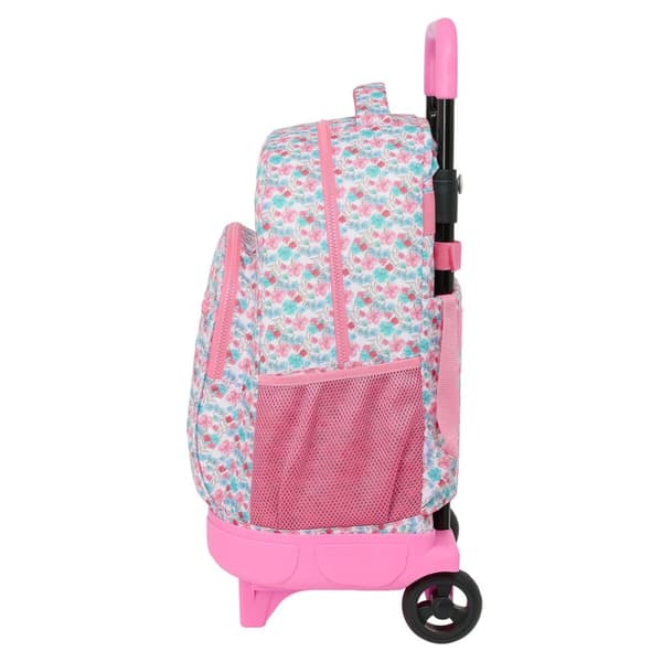 School Rucksack with Wheels Moos Flores Multicolour 33 x 45 x 22 cm