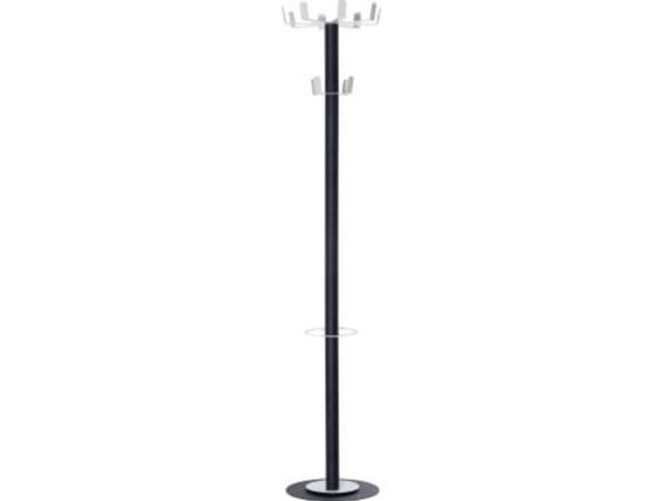easyCloth Stumtjener PECPPSR004 D Antallet af kroge: 12 (Ø x H) 35 cm x 175 cm Stål Antracit, Sølv 1 stk