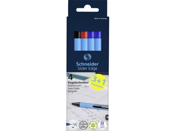 Schneider biros A:3+1 Kulspetspenna Slider Edge 0,7 mm Flerfärgad