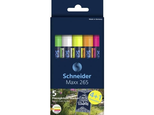 Schneider Skriveinstrumenter Filtpen Decomarker Maxx 265 pappeske assortert, 5 stk 126595 1 stk.