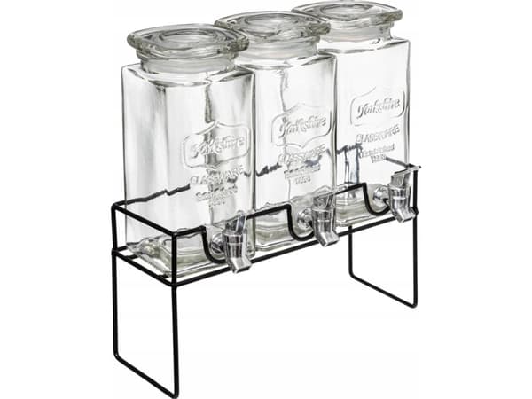 Secret de Gourmet MODERN -juoma-annostelija jalustalla, 3 x 1,5 L